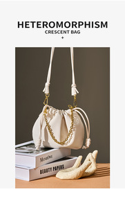 Sac à main pour femme Amiqi SQ-01 en cuir véritable, design de créateur, bandoulière, sac de luxe, sac à chaîne en cuir véritable - Product Image 5