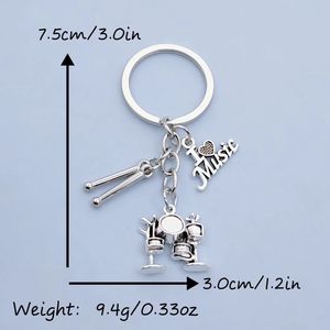 Llavero con diseño de batería de banda de rock, muy vendido, para entusiastas de la música pop. - Product Image 5