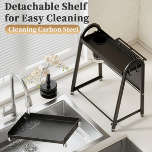 CST <span class=keywords><strong>Portaspezie</strong></span> da Cucina a 2 Livelli Personalizzabile e Scalabile <span class=keywords><strong>con</strong></span> Ganci per Utensili, Organizzatore Multiuso per Spezie e Oli da Cucina - Product Image 4