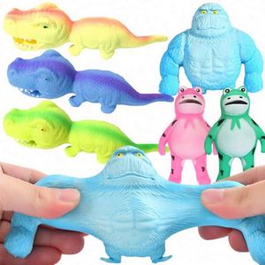 Wholesale Eco-friendly PVC PU Silicone Anti-Stress <b>Monkey</b> Sensory Squeeze Toys Set for Autistic Children's Fidget Toy - Product Image 2