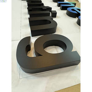 Передняя вывеска магазина с УФ-печатью, буквенные знаки для украшения компании, вывески из нержавеющей стали, цвет краски автомобиля - Product Image 3