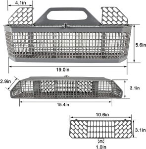 WD28X10128 WD28X10127 WD28X10131 WD28X10132 Lave-vaisselle Panier à couverts gris par <span class=keywords><strong>AMI</strong></span> PARTS Remplacement pour lave-vaisselle GE - Product Image 6