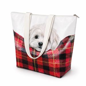 Eco-friendly Recycled Large Laminated PP Woven Tote Shopping <b>Bag</b> with Zipper Closure and Customizable Handle - Product Image 1