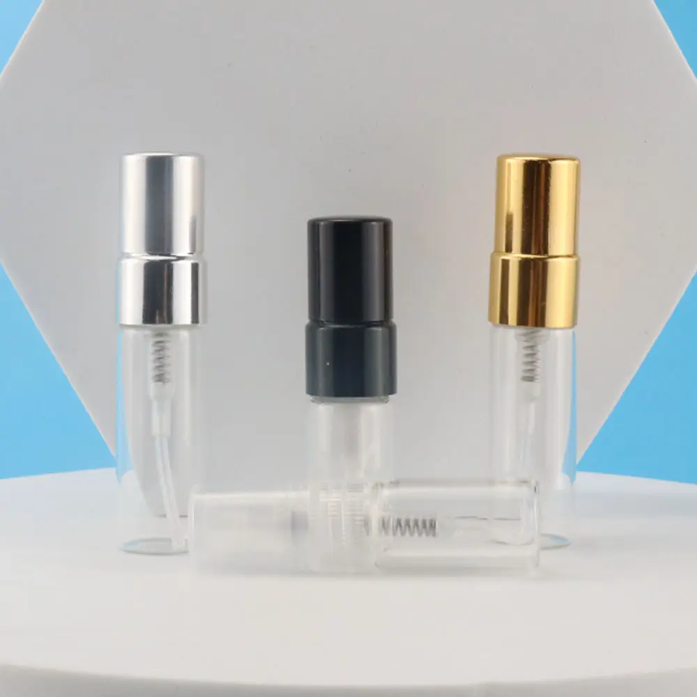 1.5ml 2ml 3ml 5ml trial probe parfüm crimp spray zerstäuber glas probe fläschchen flasche für verpackung