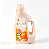 Lessive enzymatique économique 2L – Grande bouteille pour usage domestique – Longue durée – Parfum rose et orange douce – Élimination des taches