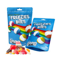Sachet d'emballage personnalisé pour bonbons, refermable avec fermeture éclair, pochette verticale de qualité alimentaire pour bonbons gélifiés, sachet en Mylar anti-odeur