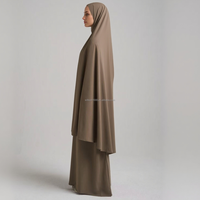 Ensemble Abaya Musulman Modeste 2 Pièces Willson Automne 2026, Abaya Dubai Ballon Genou Khimar Léger