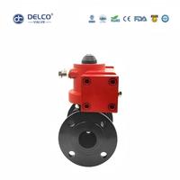 Válvula de Bola con Brida de Acero al Carbono Fundido Hidráulica DELCO MYD-2PF para Servicio de Agua, Petróleo y Gas
