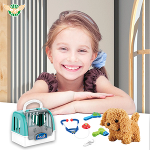 Jouets éducatifs pour animaux de compagnie, cage en plastique pour chiot mignon, peluche douce, accessoires de soins pour animaux de compagnie, ensemble de <span class=keywords><strong>chien</strong></span> drôle en peluche pour fille - Product Image 5