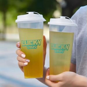 Tapas Desechables Transparentes para Vasos de Bebidas Frías, con Fondo Plano, de PP, 90 mm, 12-24 oz, con Logotipo Personalizado Impreso, Ecológicas, al por Mayor - Product Image 3