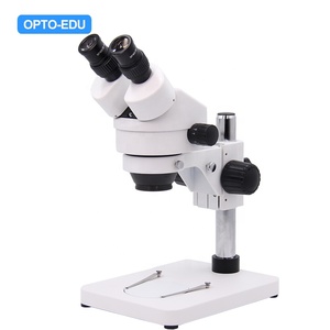 OPTO-EDU A23.1502-B1 Zoom Lente 0.7-4.5X Pólo Stand Microscópio Estéreo Binocular