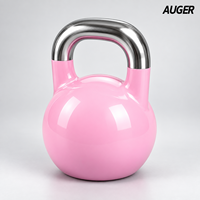 Ensemble de kettlebells de compétition en acier de qualité commerciale pour l'entraînement de force (codées par couleur, support OEM)