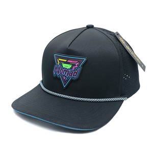 Wholesale Custom 5-Panel Rubber Logo Baseball Cap High Quality 100% Polyester Unisex Adult Street Style Hat - Product Image 2