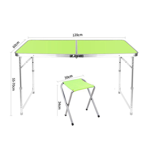 <span class=keywords><strong>Mesa</strong></span> de <span class=keywords><strong>Camping</strong></span> Plegable de Aleación de Aluminio de 4 Pies de Altura Ajustable con 4 <span class=keywords><strong>Sillas</strong></span>, <span class=keywords><strong>Mesa</strong></span> de Picnic Portátil Resistente al Agua - Product Image 5