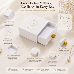 Caja de Joyería Deslizante con Logotipo Personalizado para Pendientes y Collares, Empaque de Cajón Blanco, Caja de Almacenamiento de Joyería Personalizada - Product Image 2