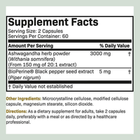 Capsules d'amélioration masculine à base de plantes pour hommes avec suppléments d'agrandissement à la racine d'ashwagandha