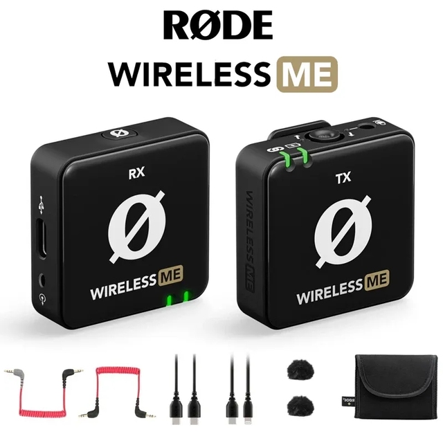 Rode Wireless ME Wireless Lavalier Microphone System for Video Interviews TikTok Youtube Streaming for Android IOS Phones Camera
