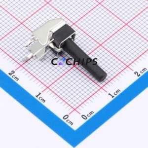 GT-TC102B-H175-L1 Tactile Switch Through hole,6.1x6.1mm Switch Single Pole Single Throw Round Button 2.5N Right Angle Insert - Product Image 1