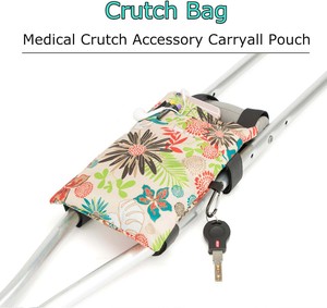 Free Sample Cane Furniture Crutches Wheels Zipper Portable Bag Pouch Lightweight Underarm <b>Walking</b> Foot <b>Pads</b> Polyester for Men - Product Image 3