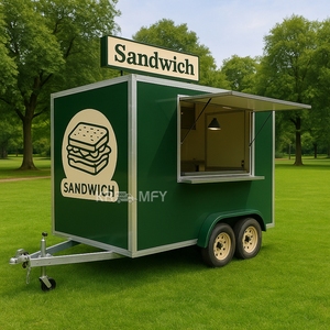 Camion de restauration mobile 13 pieds entièrement équipé pour glaces, hot-dogs, pizzas, café, avec cuisine complète et chariot BBQ, remorque de destination - Product Image 5