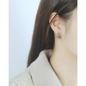 Custom Wholesale Gold Plated Three Circle Geometric Popular Creative Personality <strong>Cheap</strong> <strong>Jewelry</strong> <strong>Supplies</strong> Design Earrings - Product Image 6