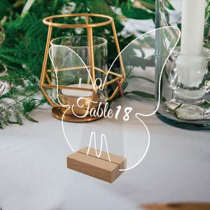Butterfly Shaped Centerpiece Decorations Clear Sign <b>Cards</b> Holders Acrylic Wedding <b>Table</b> Number - Product Image 1