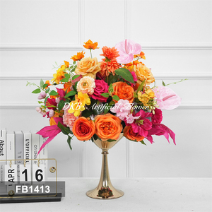 Hot Sale Realistic <b>Artificial</b> Silk <b>Flower</b> Ball for Wedding & Back to School Hotel Decoration Customizable Size & Color - Product Image 2