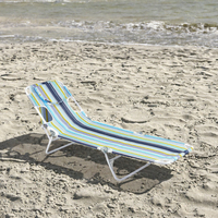 Chaise de plage pliable en tissu pour l'extérieur, mobilier de loisirs moderne pour le camping et les pique-niques