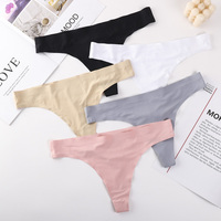 Meistverkaufte Atmungsaktive Sexy Nahtlose Unterwäsche Damen G-String Slip Niedriger Bund Damen Nahtlose Höschen Modell Tanga für Mädchen
