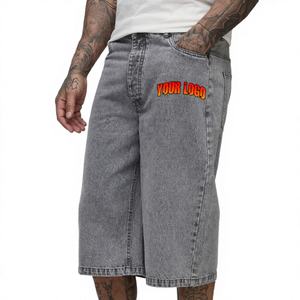 Pantalones de Verano para Hombre, 340g, 100% Algodón, Estilo Casual, Cintura Ajustable con Cordón, Talla Grande, Absorbe el Sudor, Lavado Ácido, Efecto Desteñido, para Deportes al Aire Libre - Product Image 2