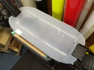 חשמלי קטנוע רגל כרית LED אקריליק סיפון כיסוי