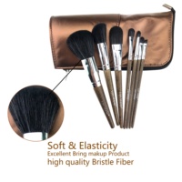 Pinceau de maquillage synthétique professionnel de luxe, personnalisé avec logo, en bois unique, de haute qualité, échantillons gratuits, étiquette privée, végétalien, vente en gros