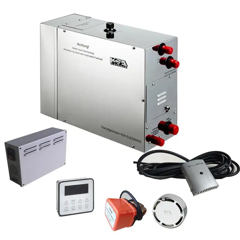 Generador de vapor eléctrico para uso comercial, máquina de vapor para Sauna, conjunto de Sauna para el hogar, 3KW, 4KW, 5KW, 6KW, 8KW y 9KW, Hammam