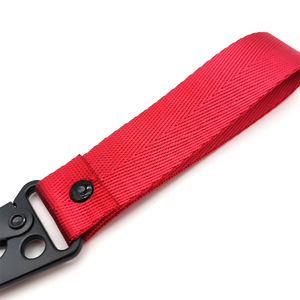 16mm 19mmPure Color Metal águila hebilla Nylon cordón corto llavero para mano muñequera Correa llavero coches motocicleta - Product Image 4