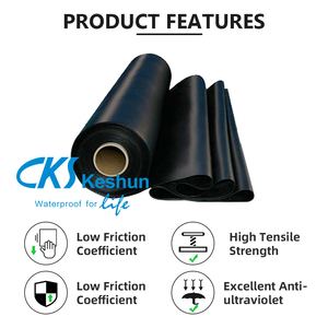 Tùy chỉnh không thấm nước 0.75mm 1mm 2mm 3mm nhựa PE đen mịn màng đất để bán ao hồ bơi - Product Image 3