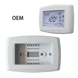 Sensor de humedad y temperatura personalizable, alta calidad, mejor precio, pantalla, carcasa de termostato de plástico