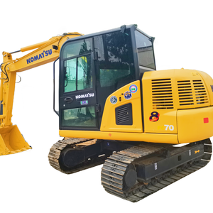 Excavatrice sur chenilles Komatsu PC70 d'occasion de bonne qualité en bon état avec ingénierie et construction prix inférieur à vendre - Product Image 1