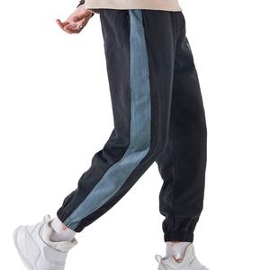 Pantalon long à chevilles retroussées avec logo personnalisé, pantalon pour homme, combinaison bicolore, pantalon de survêtement extensible pour homme - Product Image 3