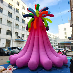 شريط قابل للنفخ، ألعاب نارية قابلة للنفخ مع أضواء LED، تركيبات فنية قابلة للنفخ، زينة للعام الجديد والعطلات - Product Image 3