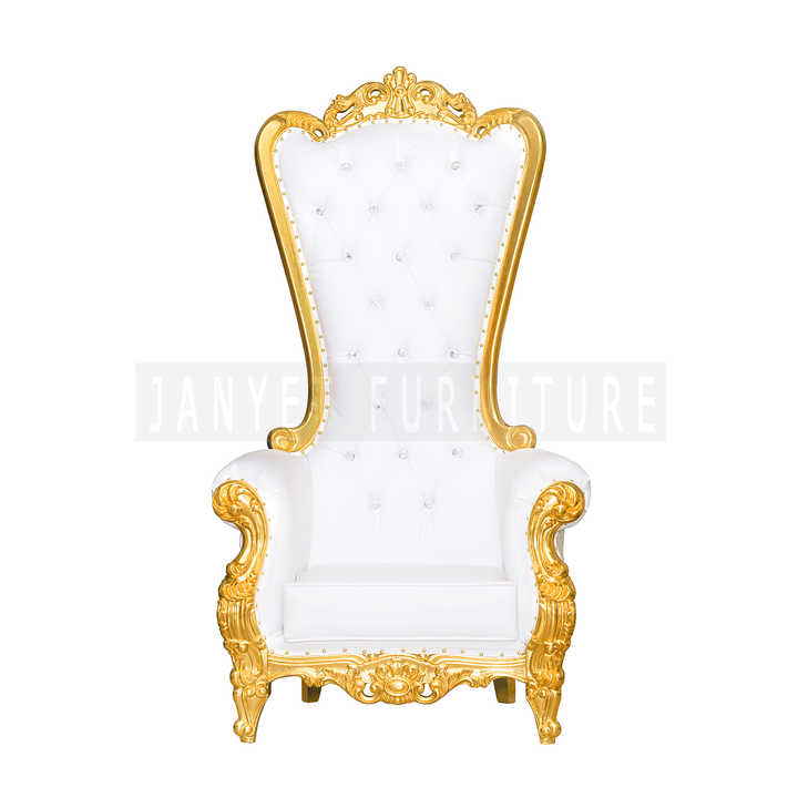 Cheap Wedding Gold Royal King Throne Chair for Queen Wholesale