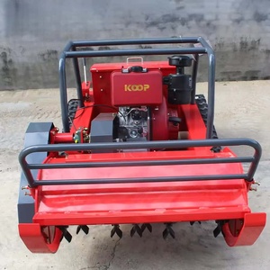 เครื่องตัดหญ้าแบบสายพานลำเลียงไร้คนขับ กำลัง 7.5 แรงม้า ได้รับการรับรองมาตรฐาน CE สำหรับงานอุตสาหกรรม เหมาะสำหรับพื้นที่ลาดชัน ทุ่งหญ้า และสวนผลไม้ - Product Image 2
