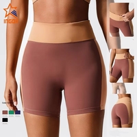 Nouveau Soutien-gorge de sport sans dos, écologique, haute résistance, antichoc, pour yoga et fitness en extérieur, couleur contrastée unie