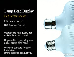 <span class=keywords><strong>Ampoule</strong></span> LED Résidentielle en Gros 5W-50W Culot B22 Économie d'Énergie 220V 6500K Durée de Vie 25000H - Product Image 4