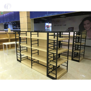 Gondole métallique réglable de haute qualité, étagère de supermarché, présentoir de papeterie, étagère <span class=keywords><strong>en</strong></span> Grain de <span class=keywords><strong>bois</strong></span> à vendre - Product Image 5