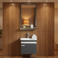 Nouvelle arrivée : Meuble-lavabo mural compact, idéal pour les salles de bain de petits appartements