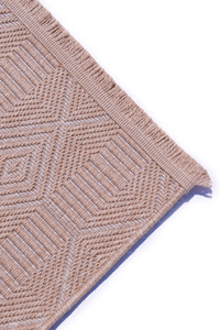 Natural Beige Polypropylene Woven Abstract Rug Wholesale 6mm Washable Flatweave Modern Living Room Mat Sisal Look Durable Stain - Product Image 3