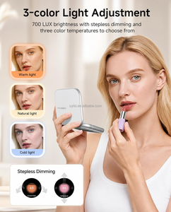 <span class=keywords><strong>กระจก</strong></span>แต่งหน้าอัจฉริยะพกพา พร้อมกล้องตรวจสอบรังสียูวี วัดค่า UV และความชื้น - Product Image 5