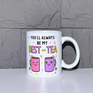 Tasse en céramique Zibo 11oz – Meilleur design pour le thé, tasse à café avec anse, cadeau idéal, motif couleur unie - Product Image 1