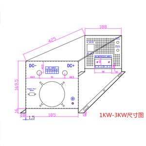 อินเวอร์เตอร์แปลงไฟ 3Kw 48V เป็น 220V DC-AC แบบเอาต์พุตเดี่ยว สำหรับใช้กับระบบสื่อสาร - Product Image 4