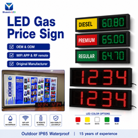 Letrero Digital LED para Exteriores para Mostrar el Precio de Combustible en Gasolineras